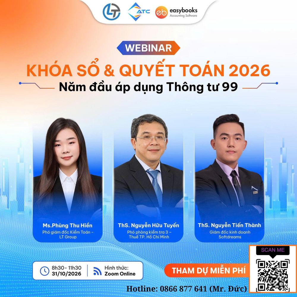 Poster webinar Khóa sổ & Quyết toán 2026